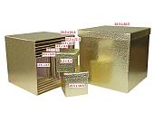 Коробка 10.5*10.5 см Куб Кожа Золото / SY 601-gold